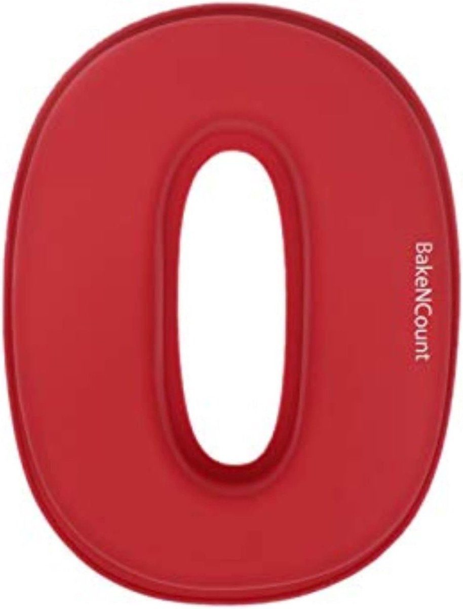 BakeNCount bakvorm Nummers Nummer 0 26 x 21 x 5 cm