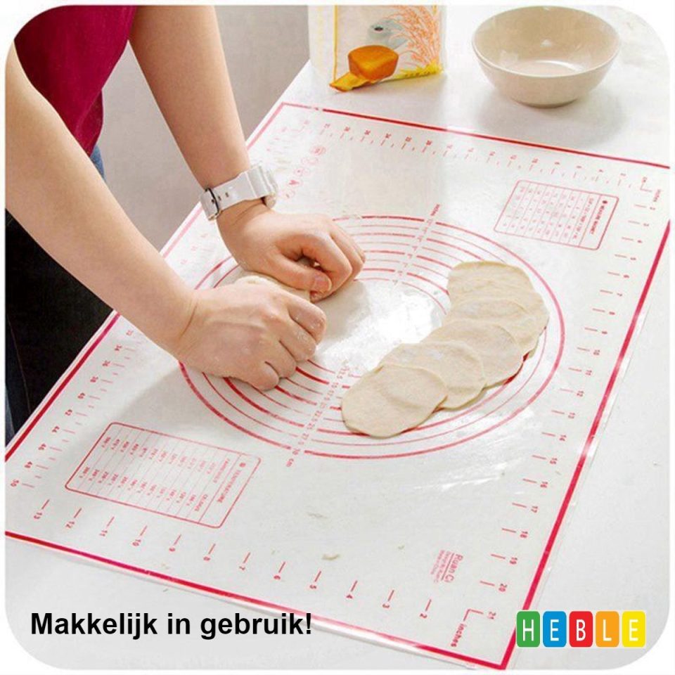 Heble® bakmat *** Siliconen deeg/ non-Stick 60 x 40 cm