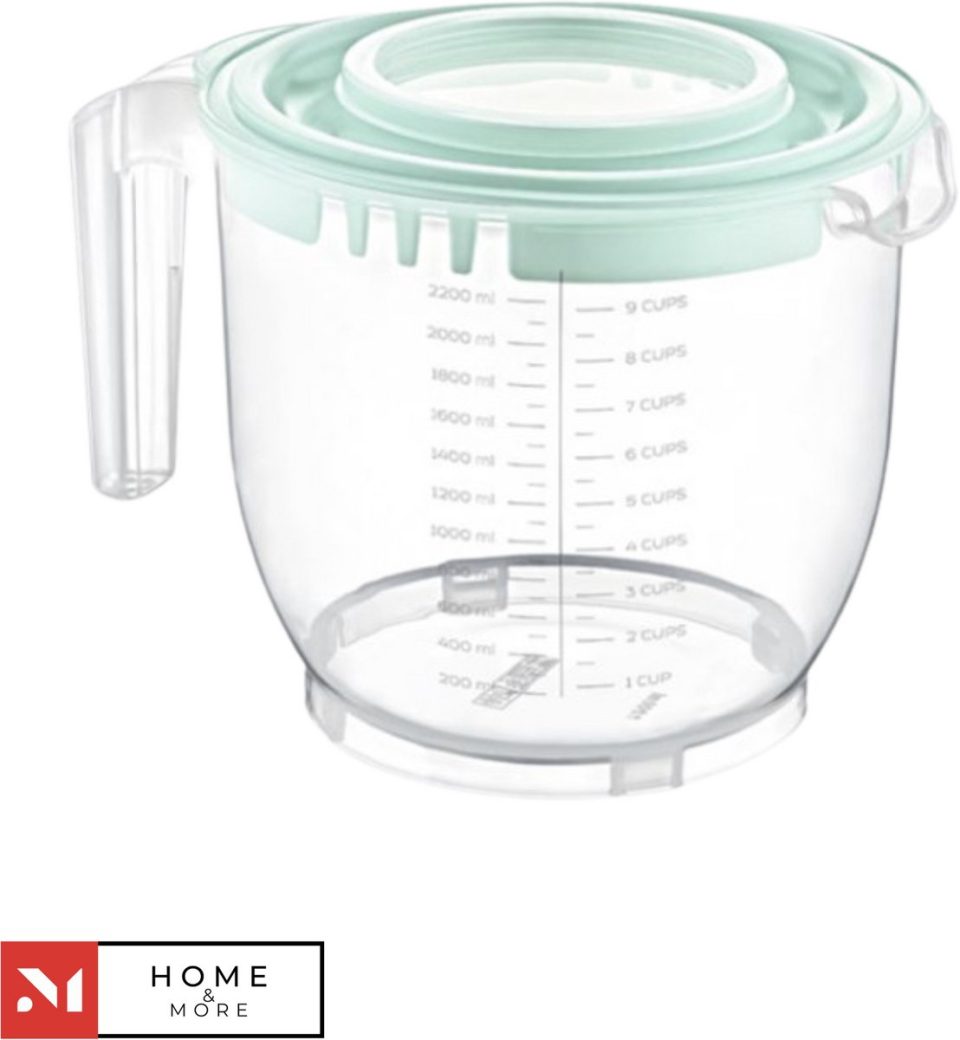 My Home & More Maat en mixbeker met deksel 2200 ml