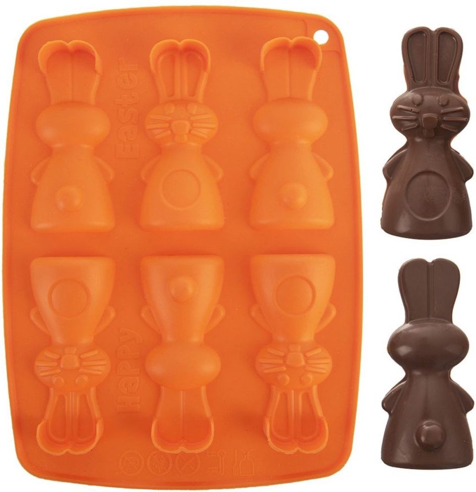 orion group Koekjesvorm en Pralinevorm Silicone Oranje Haas sillinie Bakvorm