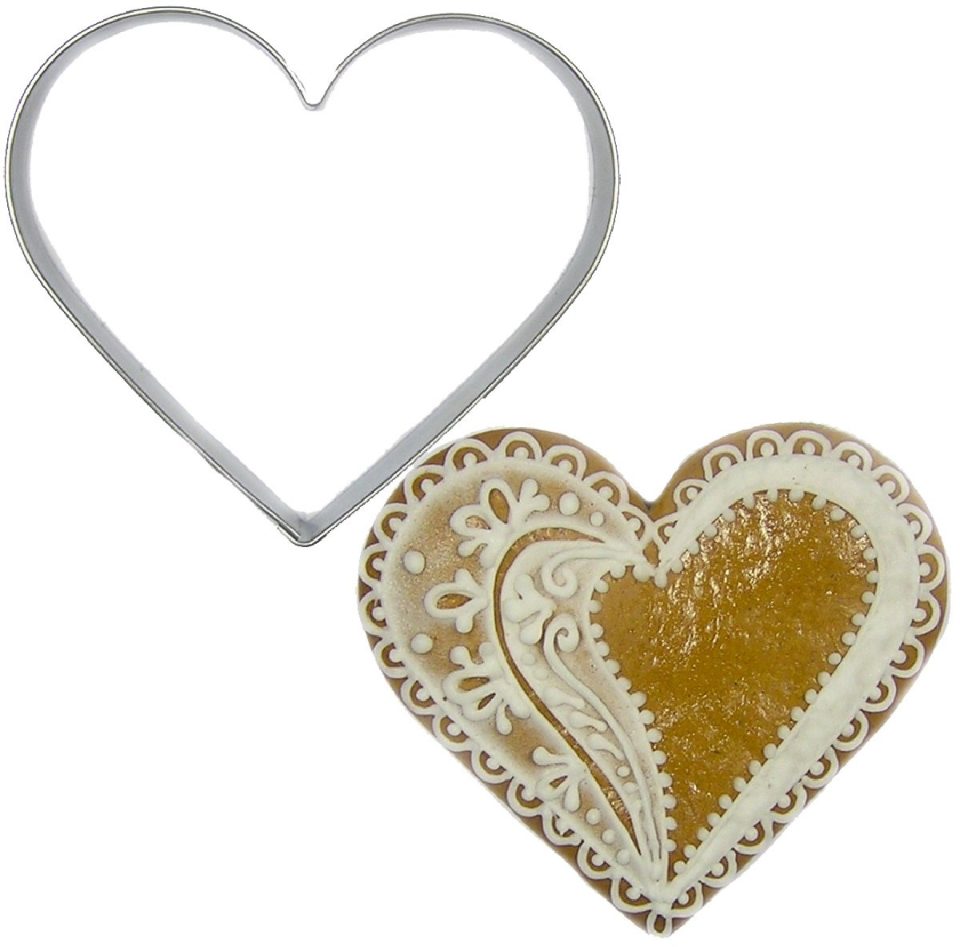 Brand New Cake uitsteekvorm Hart RVS 7 cm