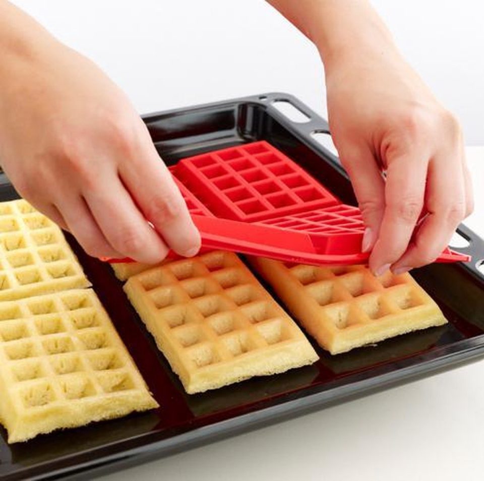 Holy Moldy Brick Hunters siliconen Wafel Mal voor 4 wafels