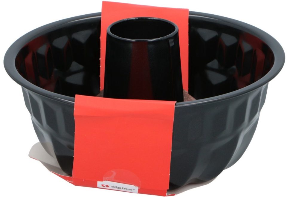 Alpina tulbandvorm Bakvorm Non-stick Antiaanbaklaag Ø22x12 cm Zwart
