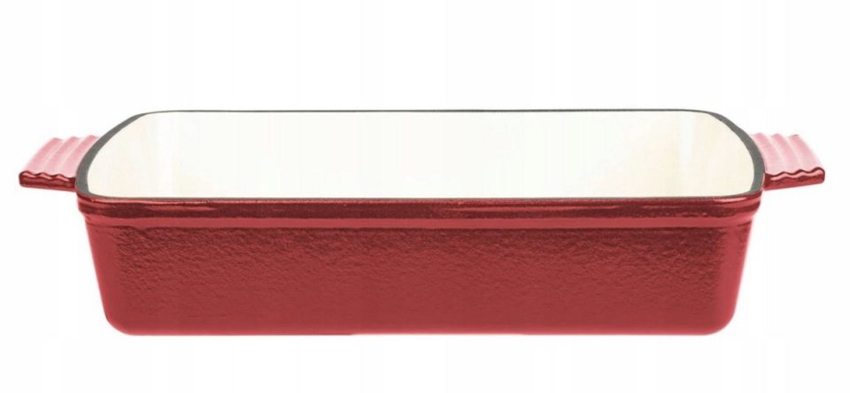 Gsw bakvorm gietijzeren, (rood) 30 x 21 cm