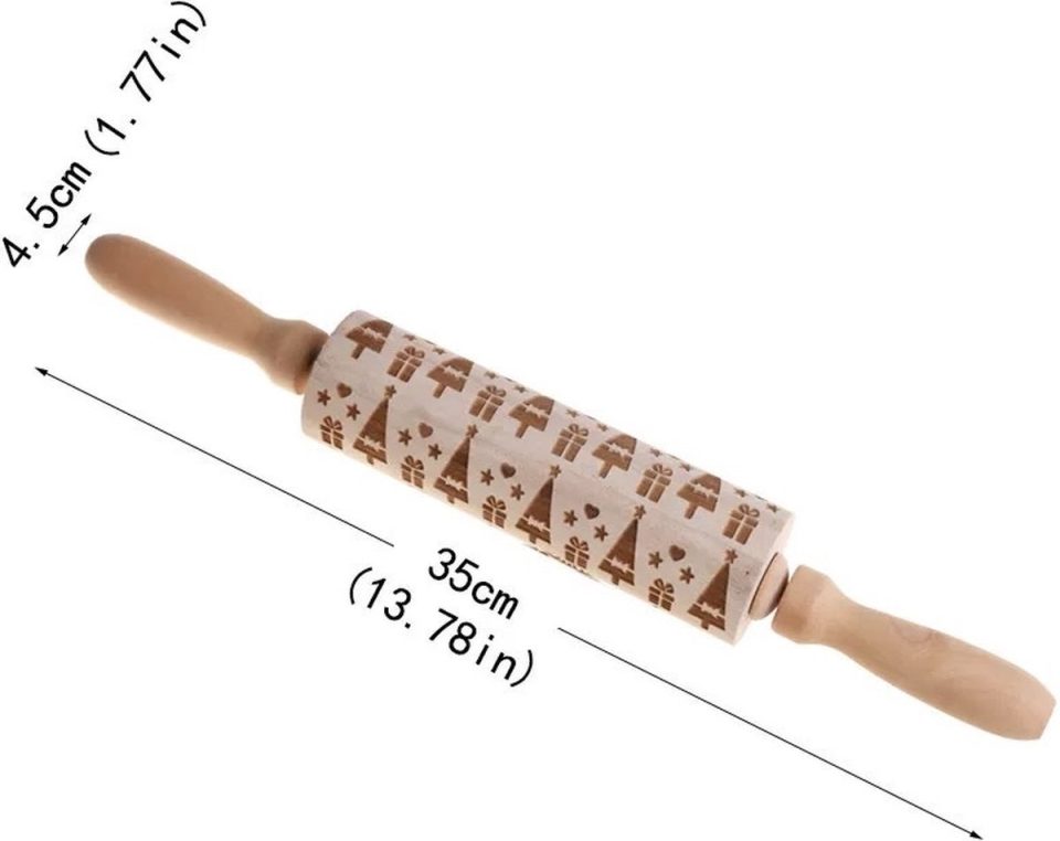 Nixnix deegroller Kerst 35 cm