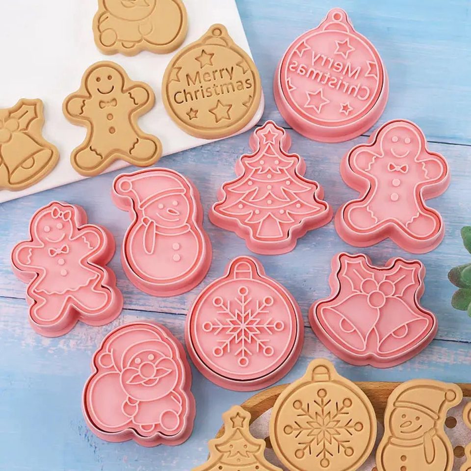 Without lemon Set van 8 Kerst Koekjes vormen Cookie Cutter