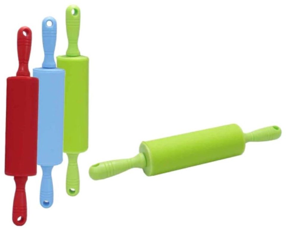 G wurm 1X Kinder deegrol Silicone Kleurrijk Willekeurige kleur 27 cm