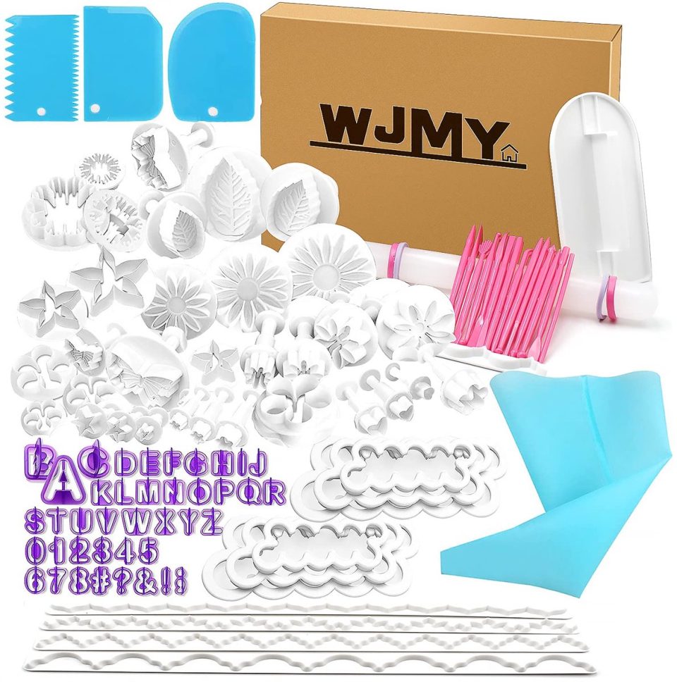 Wjmy fondant Cutters Bakfondantset DIY Koekjesvormpjes (103 stuks)
