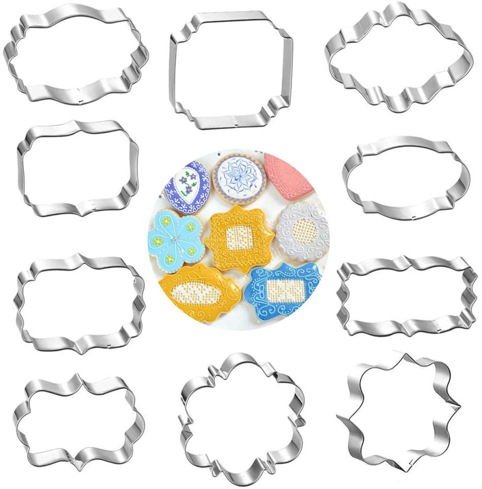 Xiongxiaozhi koekjesvormpjes plaquette koekjesvormpjesset frame fondantvormpje (10 stuks)