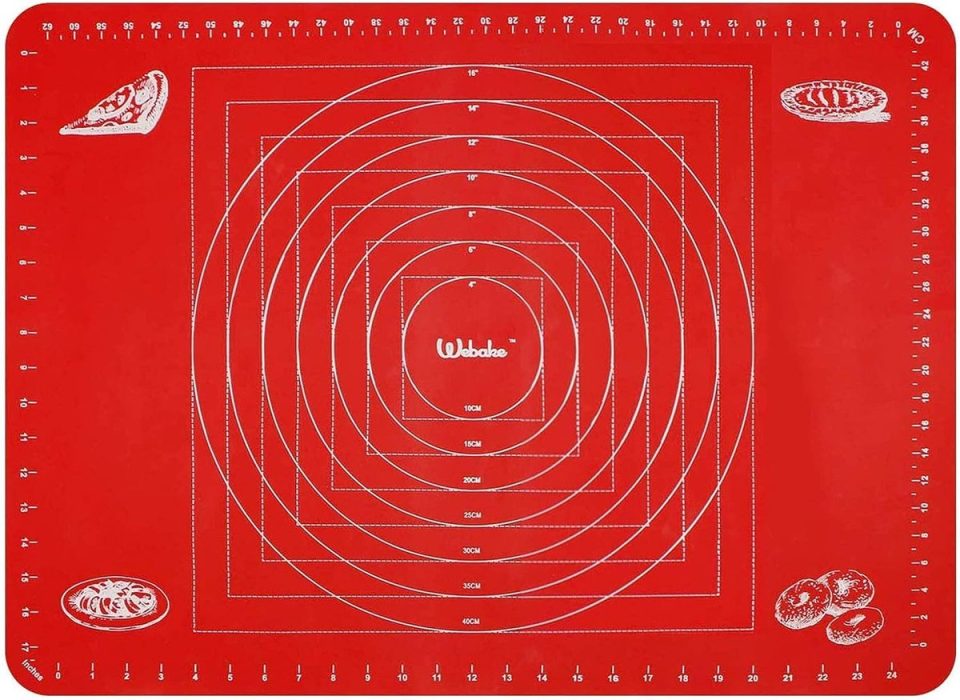 iliconen bakmat mat bakken grote siliconen 70 x 50 rood
