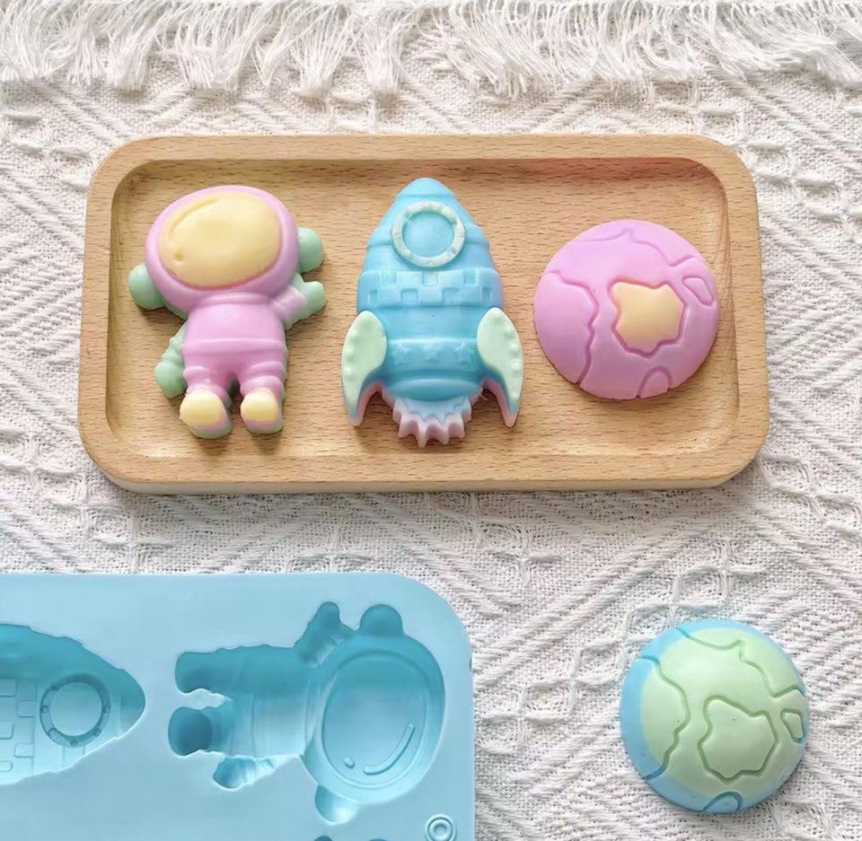 KimDo Siliconen Raket / Astronaut Mal 6 Vormen