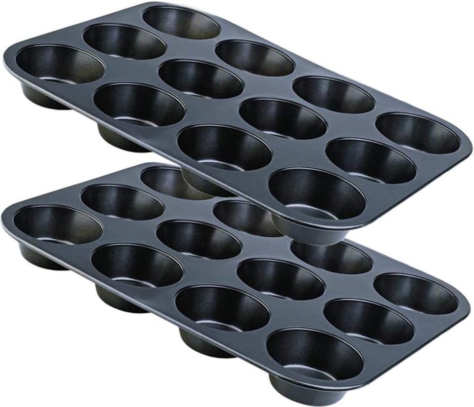 Unyqoos Muffin en muffinvorm 12 holtes set van 2