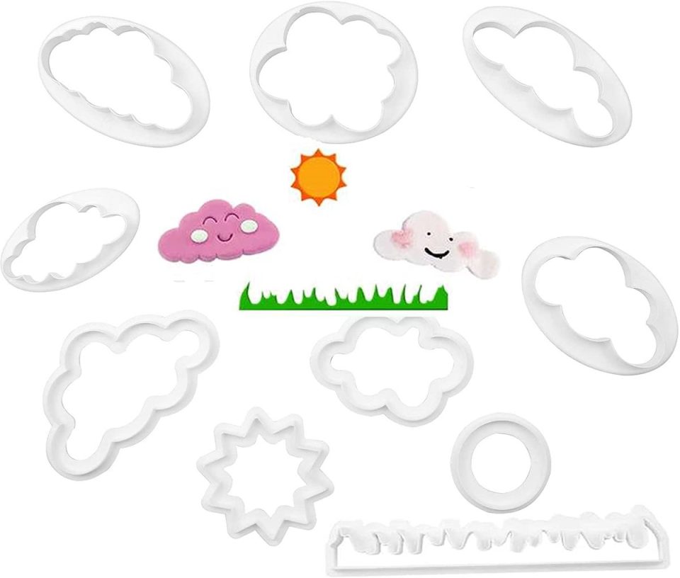 Szxmdkh Pak van 10 wolkenkoekjesvormpjes