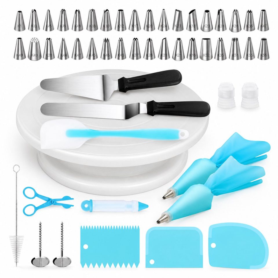 Hunta® draaiplateau Taart Decoratie Set 52-Delig
