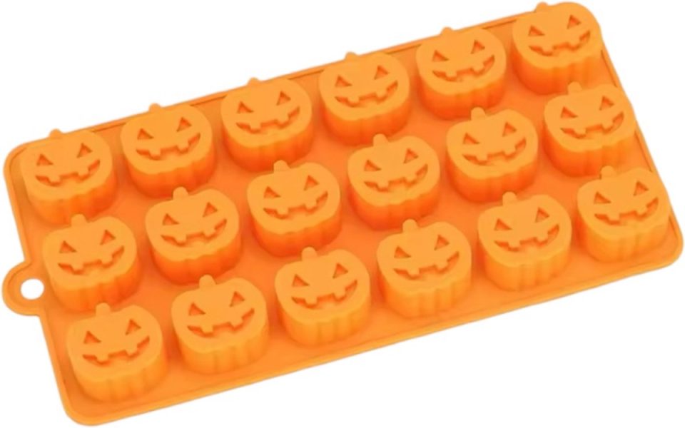 KimDo Siliconen Halloween Mal 16 Pompoen Oranje