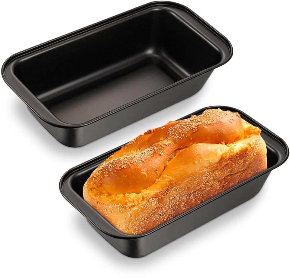 Unyqoos ® Set van twee rechthoekige bakvormen met voor veelzijdig gebruik