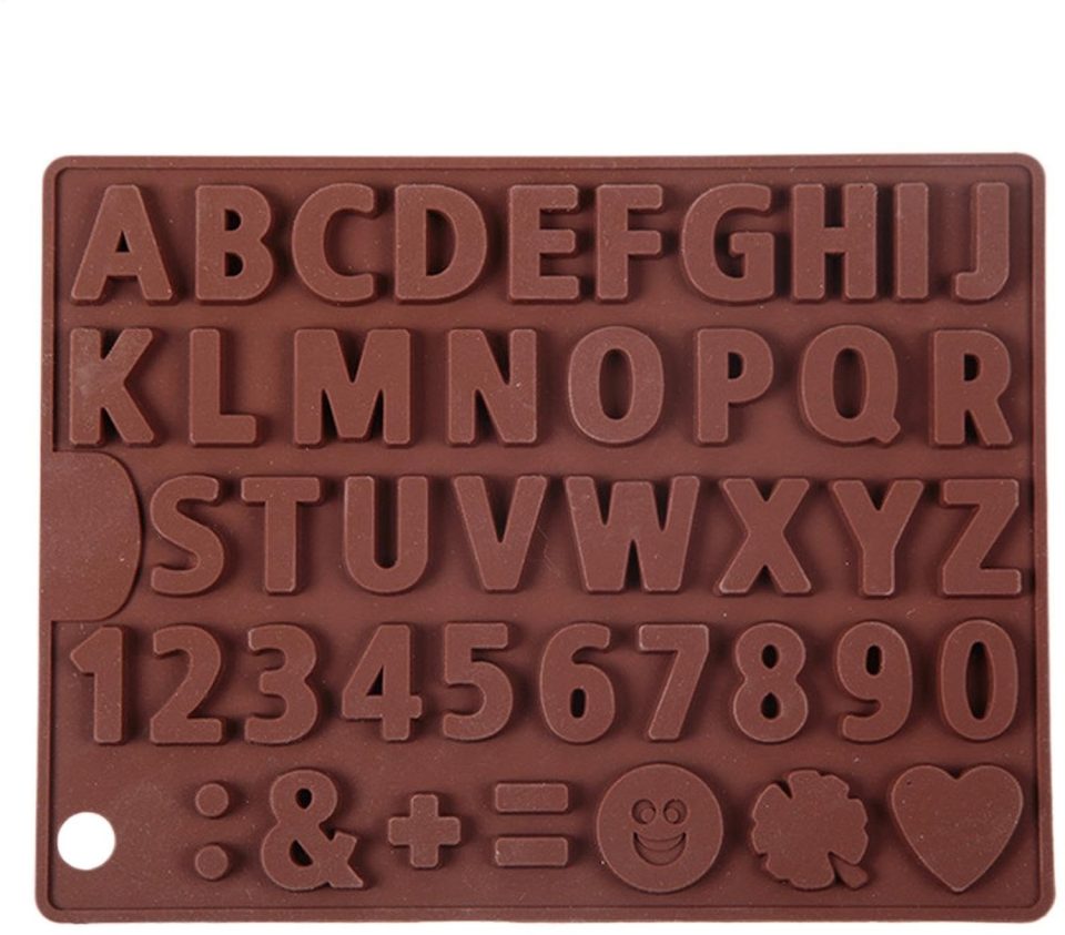 Famanu chocolade Siliconen mal met letterdesign