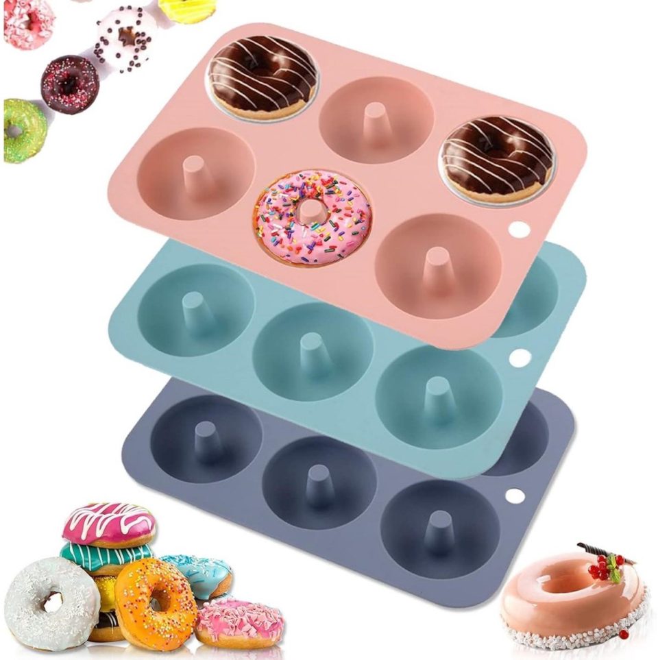 Sstrwgood Donutbakvorm 3-delige set 6 holtes