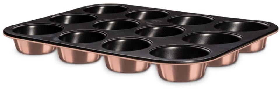 BerlingerHaus muffinvorm met antiaanbaklaag Black (12 stuks)