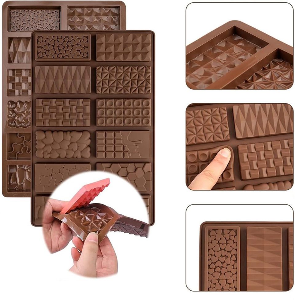 Ruijingsky Chocoladevormen 2 Chocoladevormen 1 witte schraper 1,1 cm