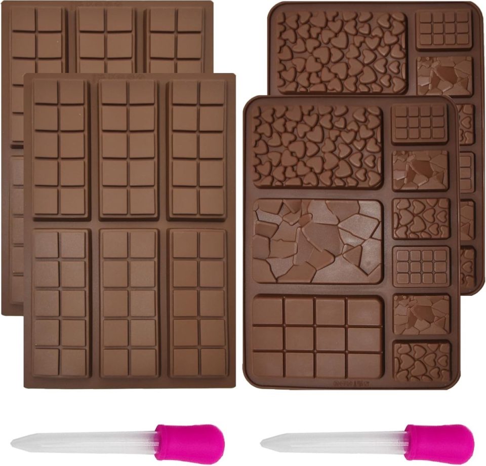 Riokem Siliconen Chocoladevormen Set van 4