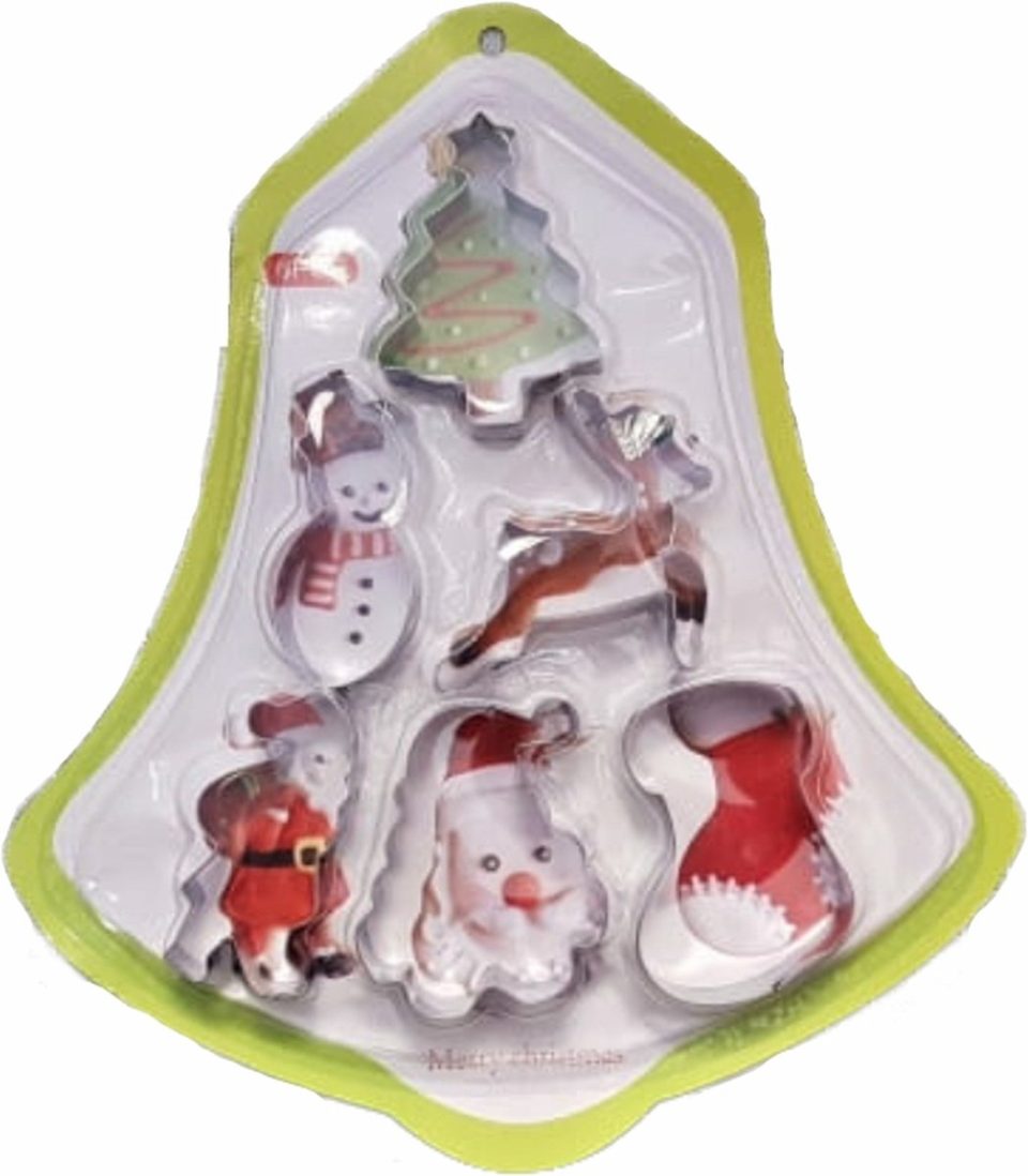 eizook Kerst Thema Koekjes uitstekers (6 stuks)
