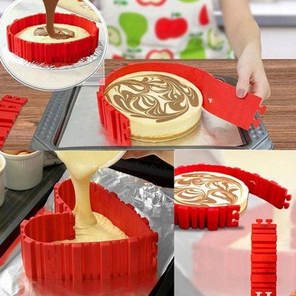 Jumada Slangen Cake Vorm Rood (4 stuks)