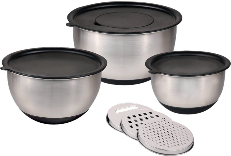 Kesper Mengkom, set van, deksel, inclusief 3 raspjes (3 stuks)