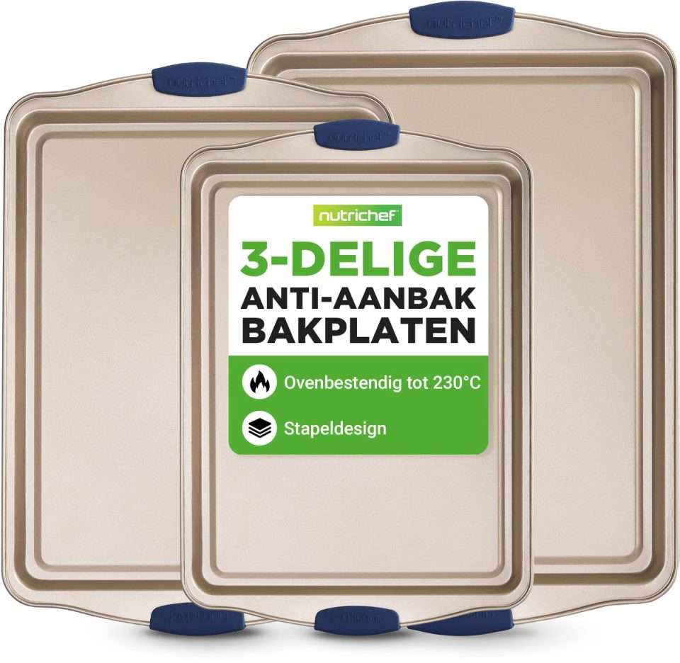 Nutrichef bakplaat 3-delige