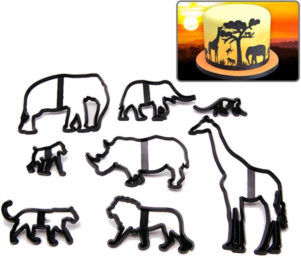 Duyt Koekjesvormpjesset met dierensilhouet (8 stuks)