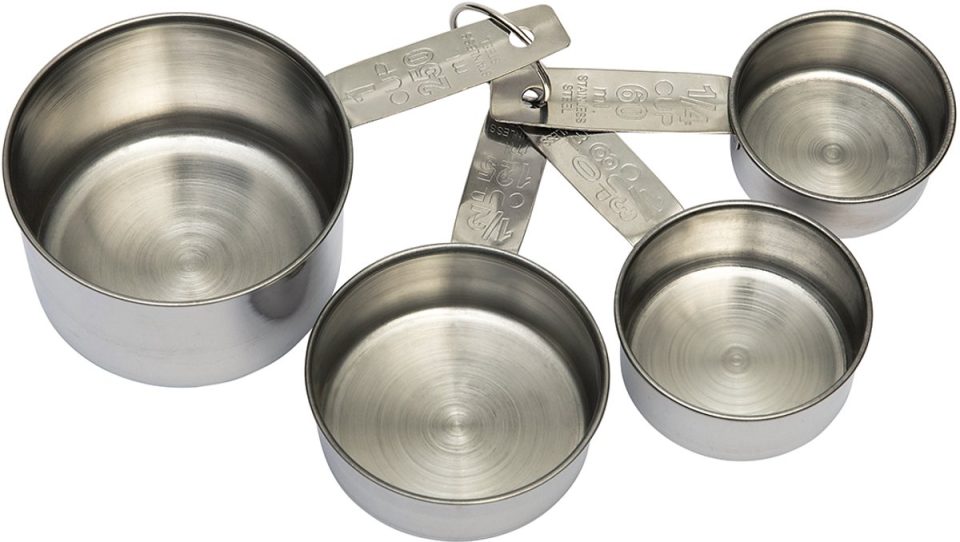 Brand New Cake Maatcups RVS Set/4