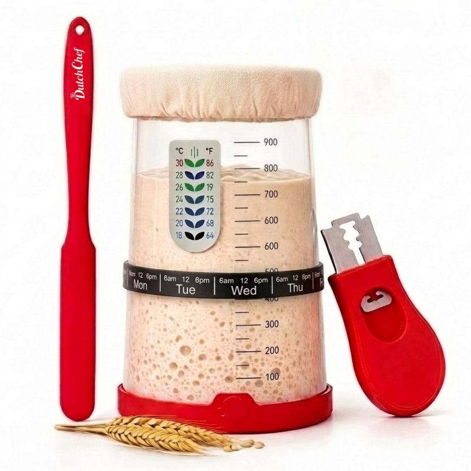 TheDutchChef Zuurdesem Starter Set 1000 ml