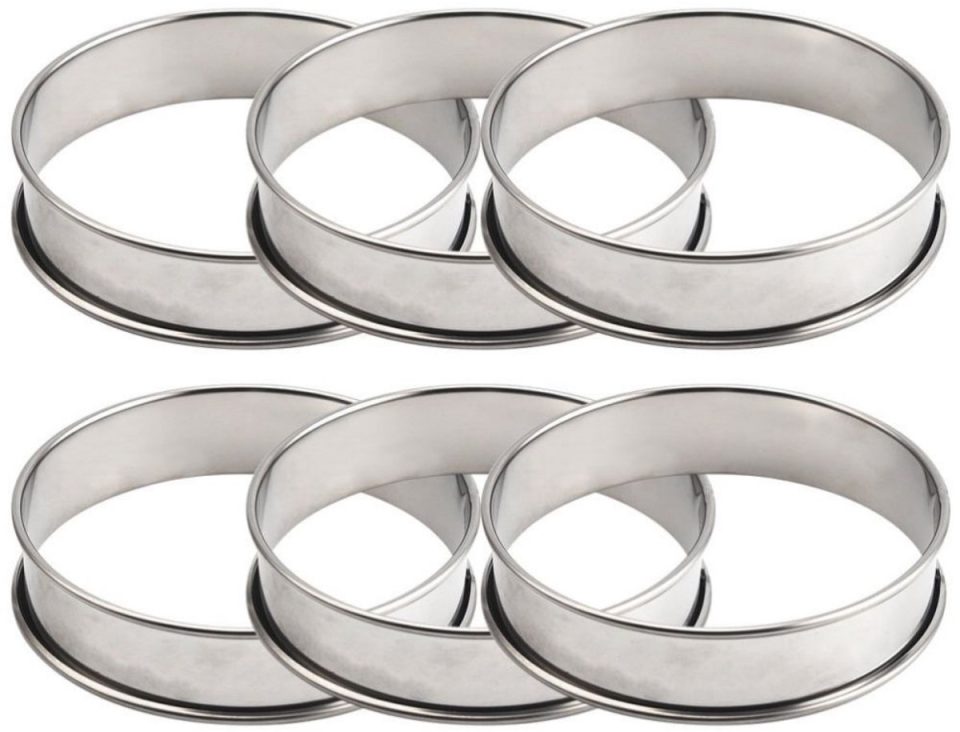 Tovbmup bakring Pannenkoekenvorm Muffinring 8,5 cm (6 stuks)