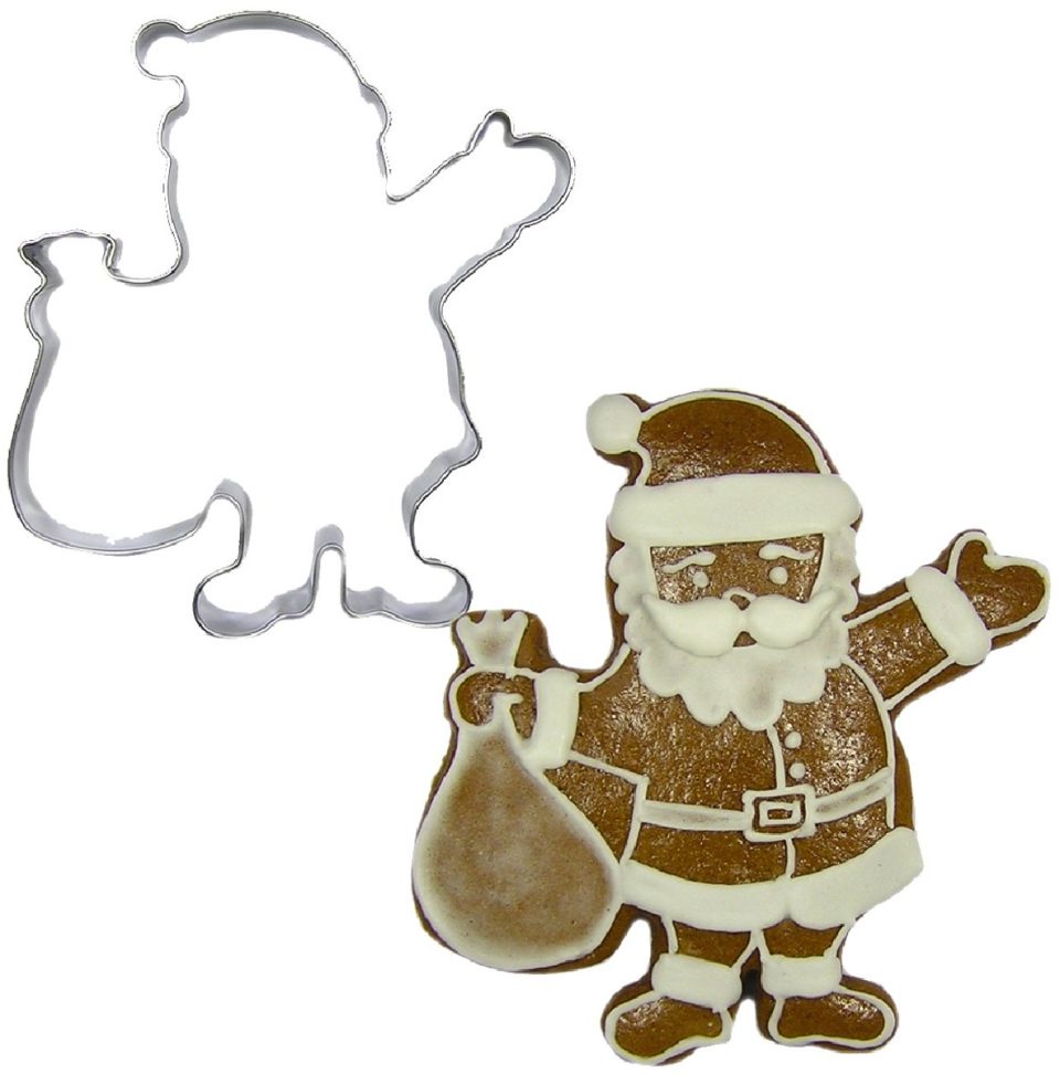 Brand New Cake uitsteekvorm Kerstman RVS 8 cm