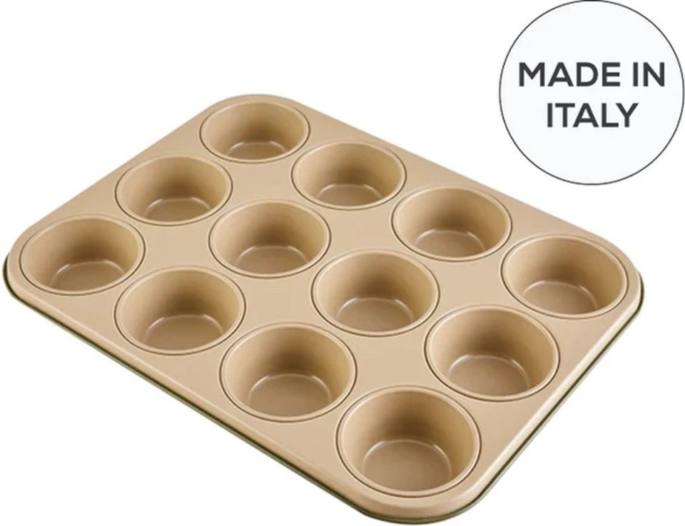 Karaca bakvorm Jennese Muffin 12-vormpjes Groen 27 cm