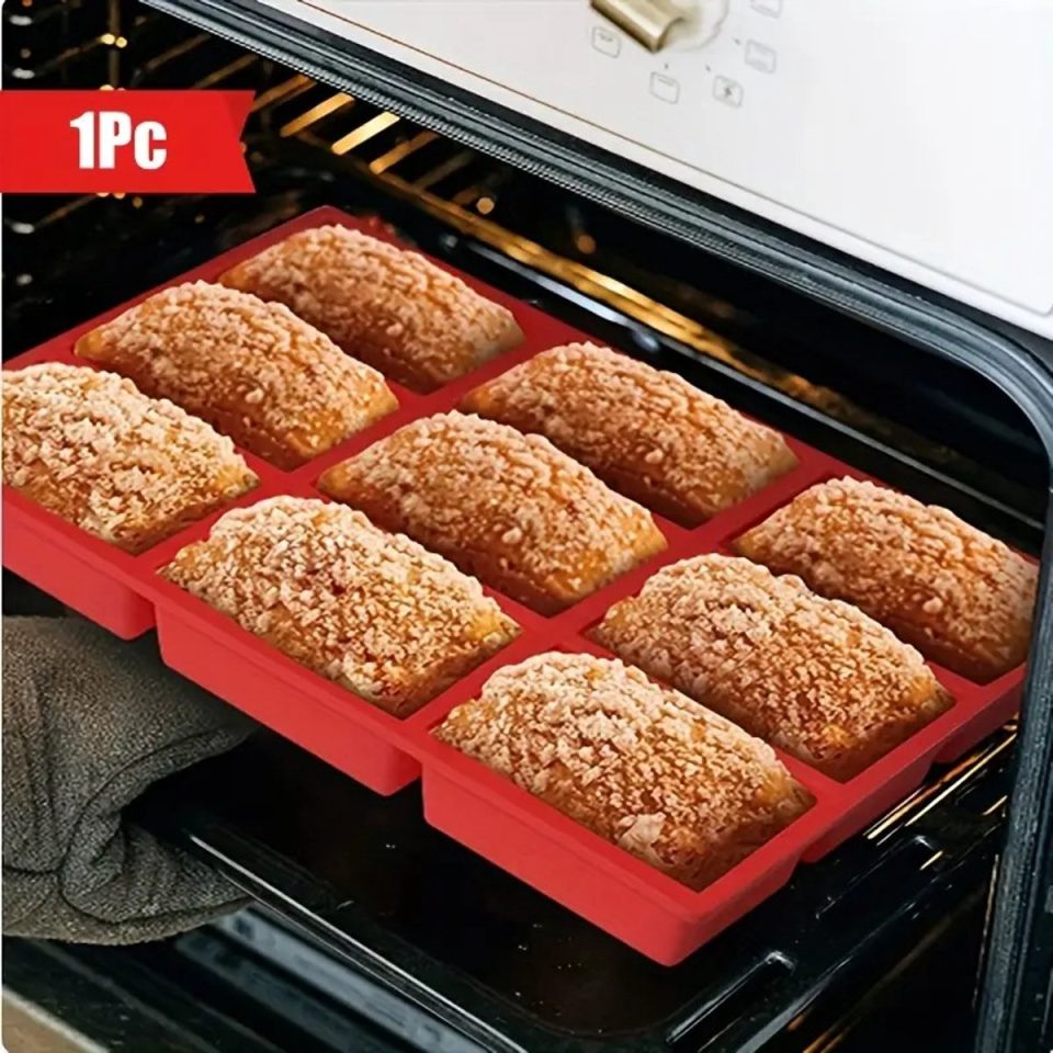oneay Mini-broodvormpjes van siliconen (rood (1 stuks)
