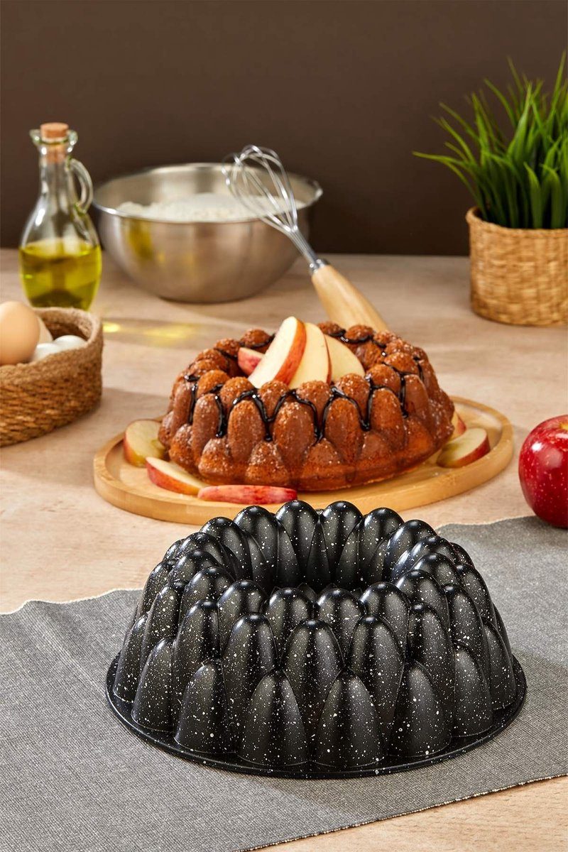 polochef cakevorm Pdk-126 Prizma Gietaluminium 26 Zwarte Graniet