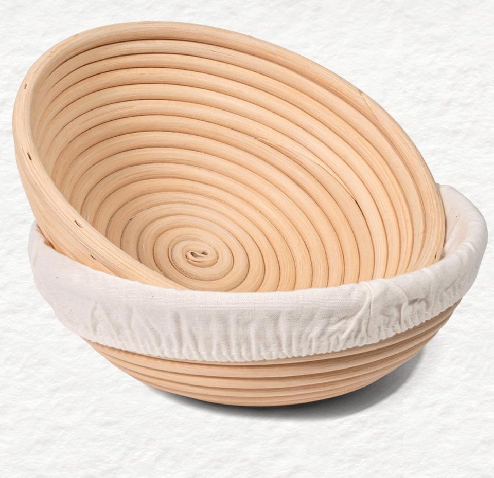 Cooau 10-Delige Zuurdesemstarterset Rijsmandje Rond 23 cm
