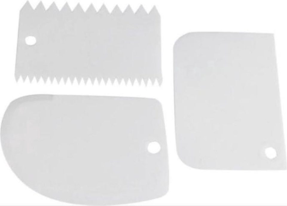New Age Devi Fondant-schraper Wit Set van 3