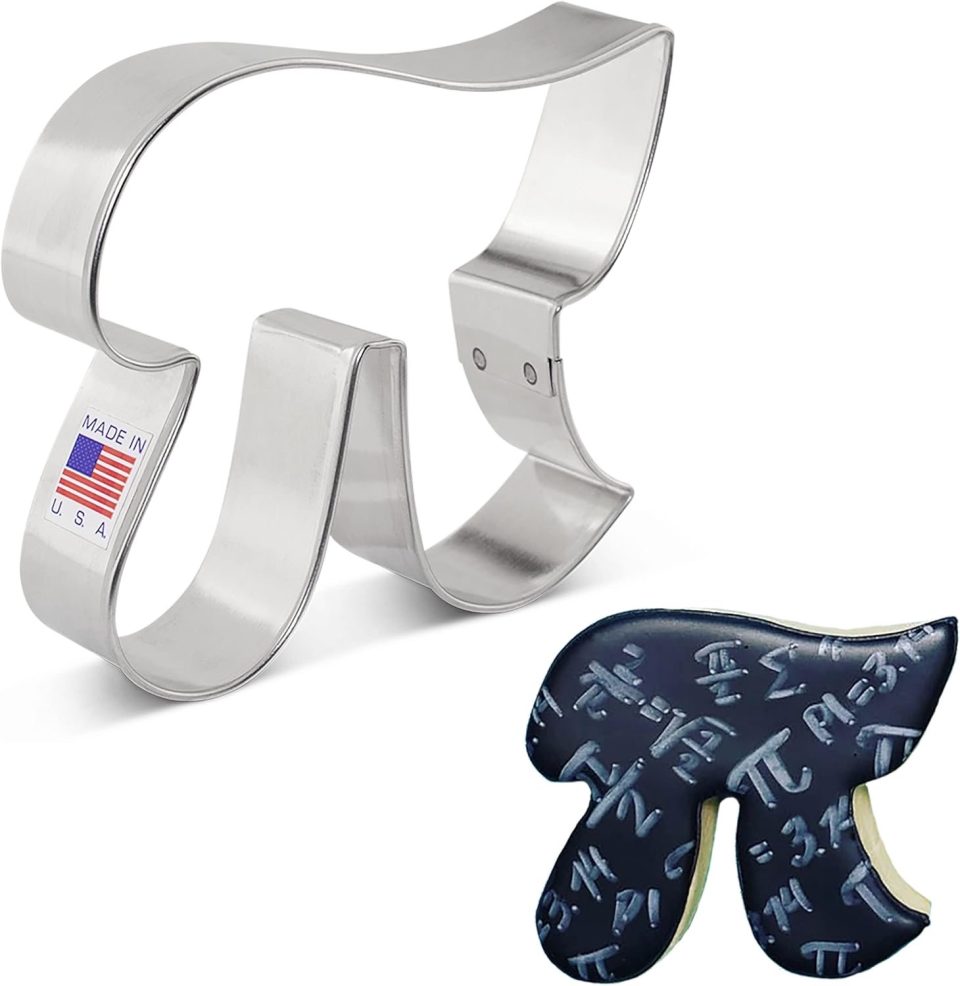 Ann Clark Cookie Cutters Pi Symbool Koekjesvorm Roestvrij Staal 9,5 cm