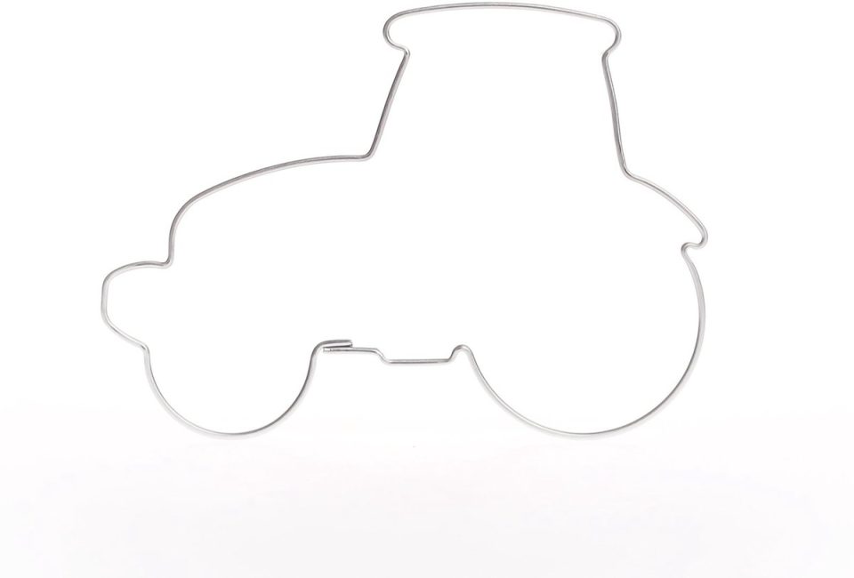 Formina Tractor roestvrijstalen koekjesvorm Bulldog Tractor 6 cm