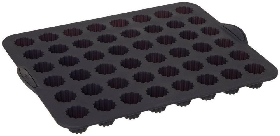 Siliconen TOP Maxi Siliconen 48 cannelé‑vorm verstevigde metalen armatuur 40 ×