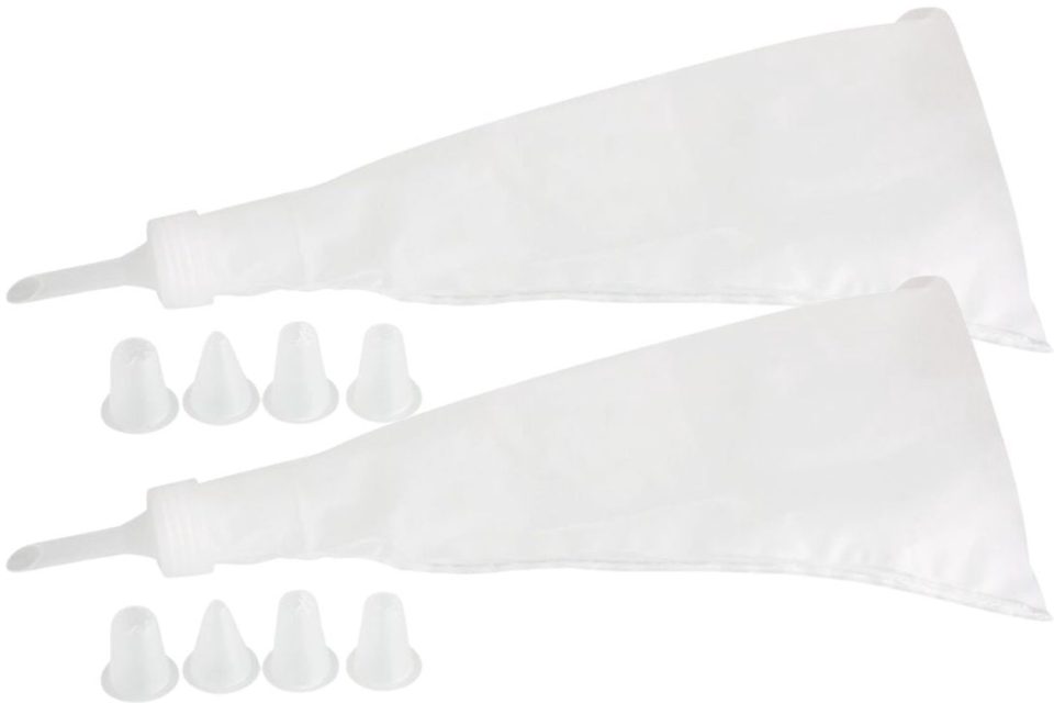 Zenker Set van 2 spuitzakken en 10 plastic spuitmondjes 28