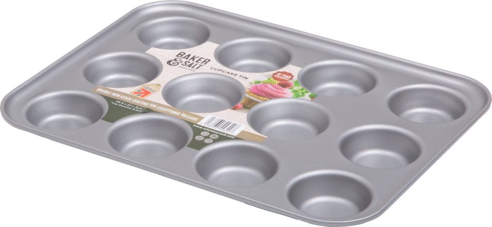 Wham Baker & Salt Non-Stick Tin for 12 Cupcakes