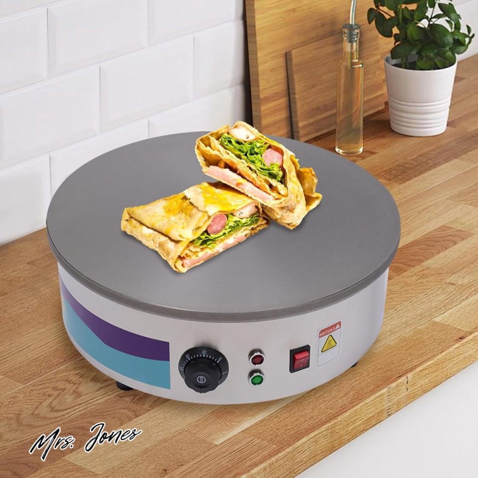 Mrs. Jones 2800 W commerciële ronde pannenkoekenmaker 45 cm