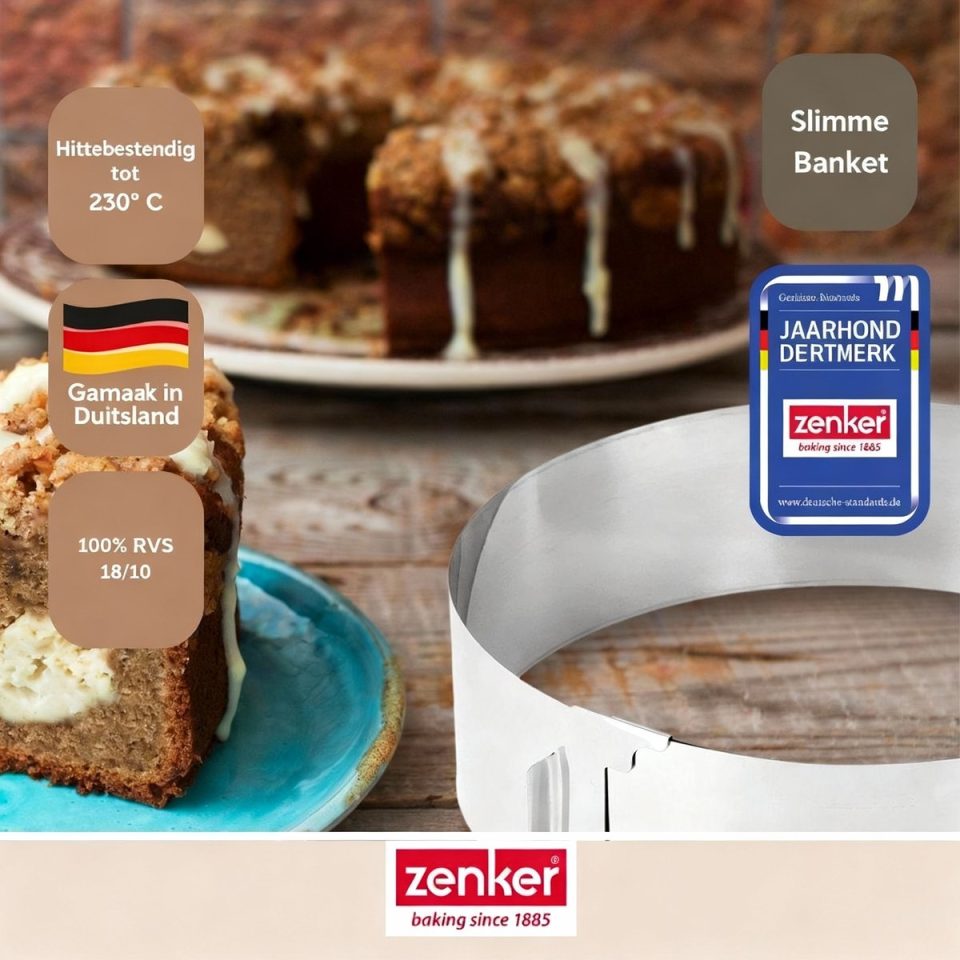 Zenker bakring Verstelbare Smart Pastry