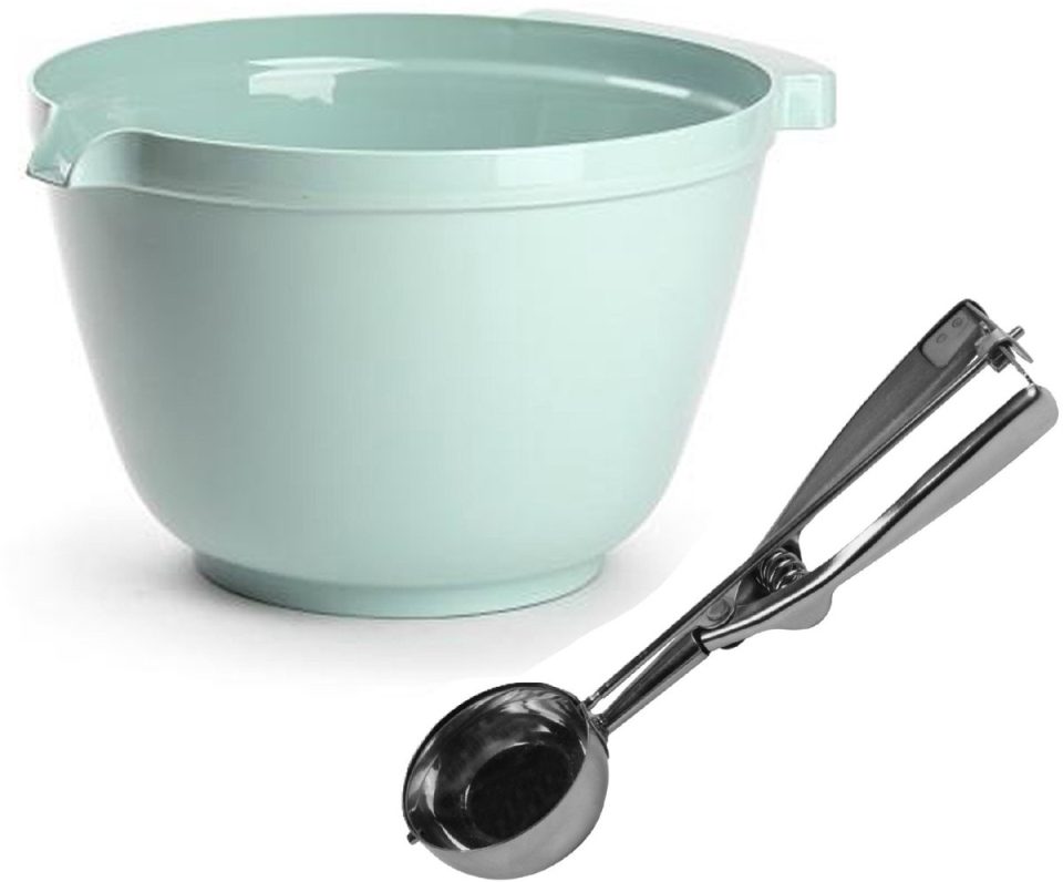 Plasticforte Oliebollen bakken set groen 4 l 23 cm
