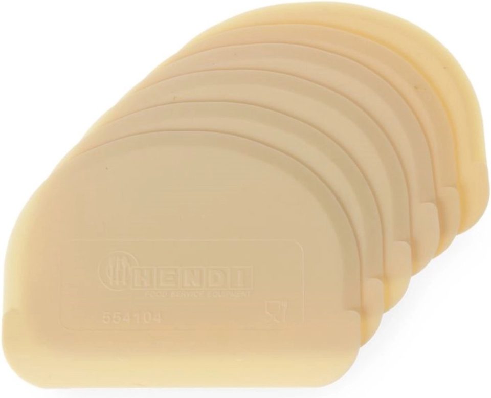 Hendi Halfronde deegschraper 120 x 88 mm (6 stuks)