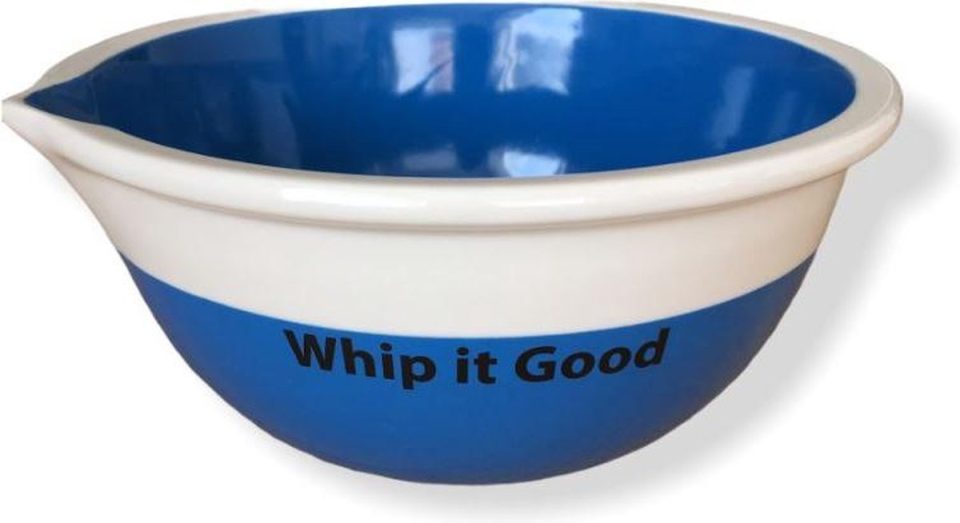Bake it happen beslagkom Ø Keramiek Blauw wit 25 cm