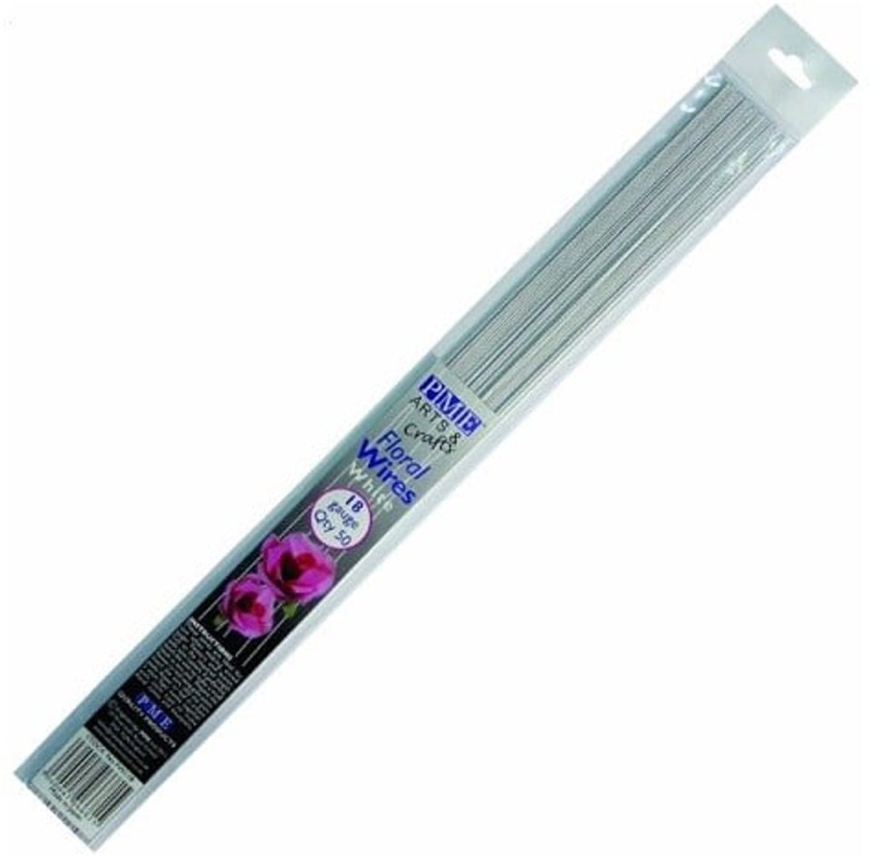 PME Bloemdraad wit -20 gauge Hobbydraad (50 stuks)